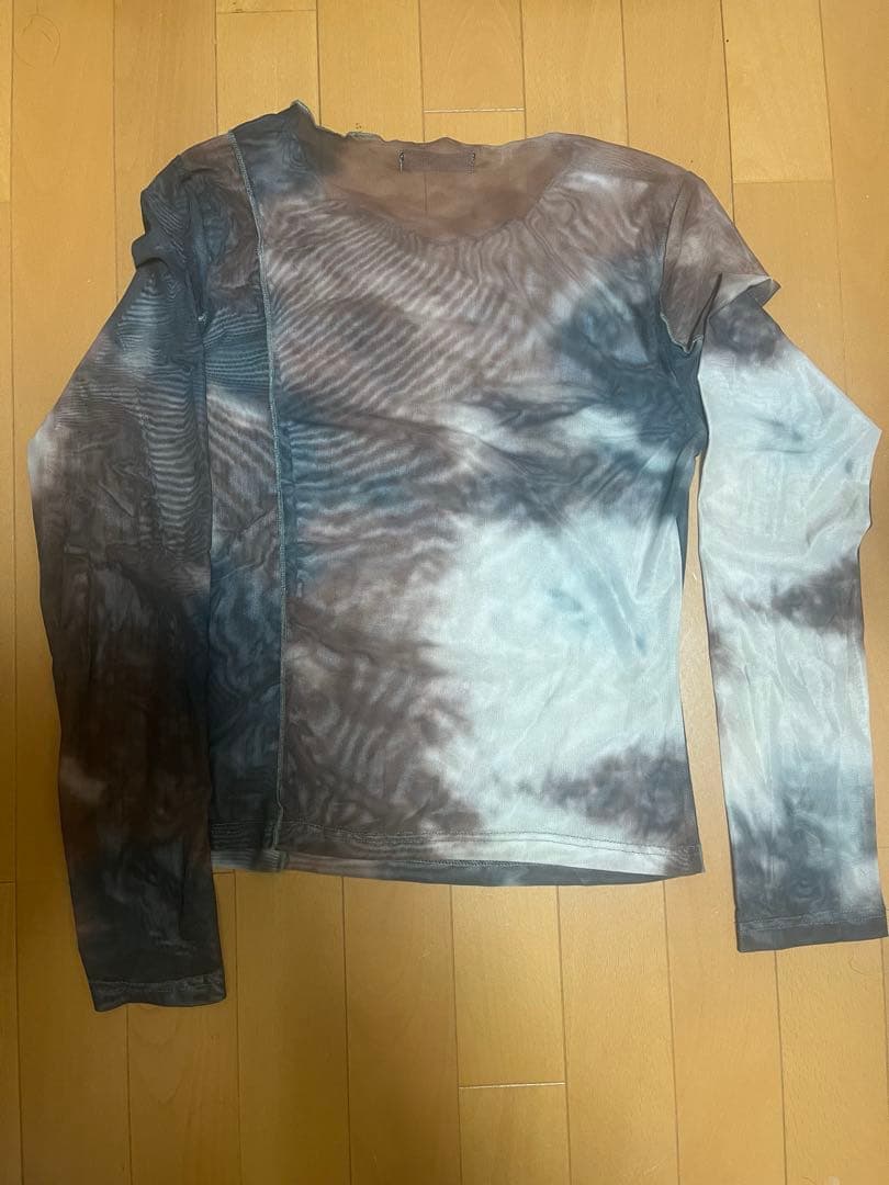 パワーネット　メッシュ　カットソー　Y2K シースルー