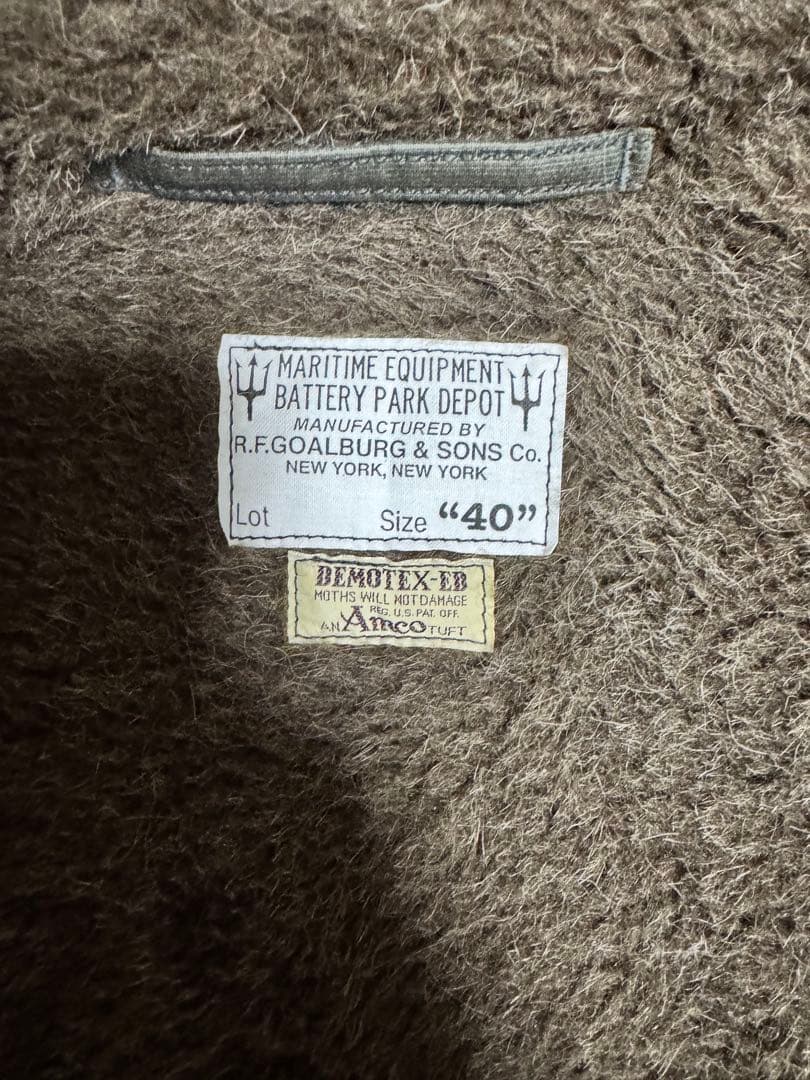 【美品】COLIMBO デッキジャケット　サイズ40