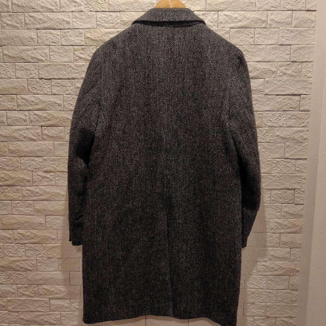 u*f様 ROSSO×HarrisTweed メンズ ヘリンボーンウールコート