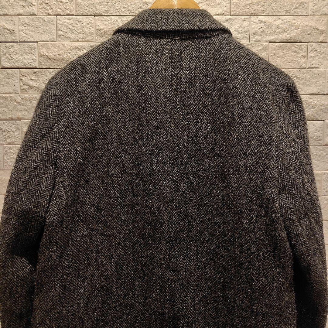 u*f様 ROSSO×HarrisTweed メンズ ヘリンボーンウールコート