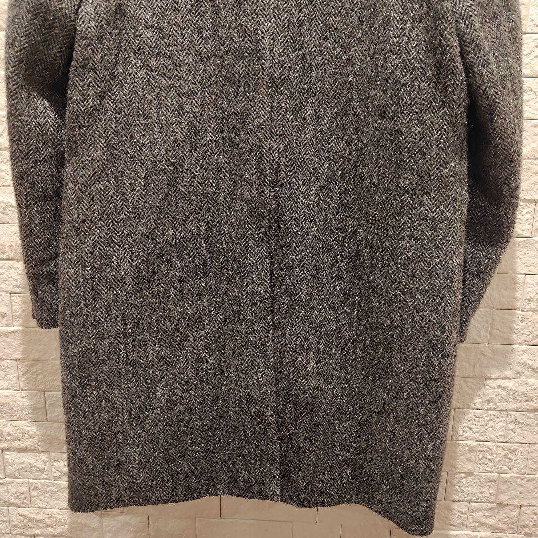 u*f様 ROSSO×HarrisTweed メンズ ヘリンボーンウールコート