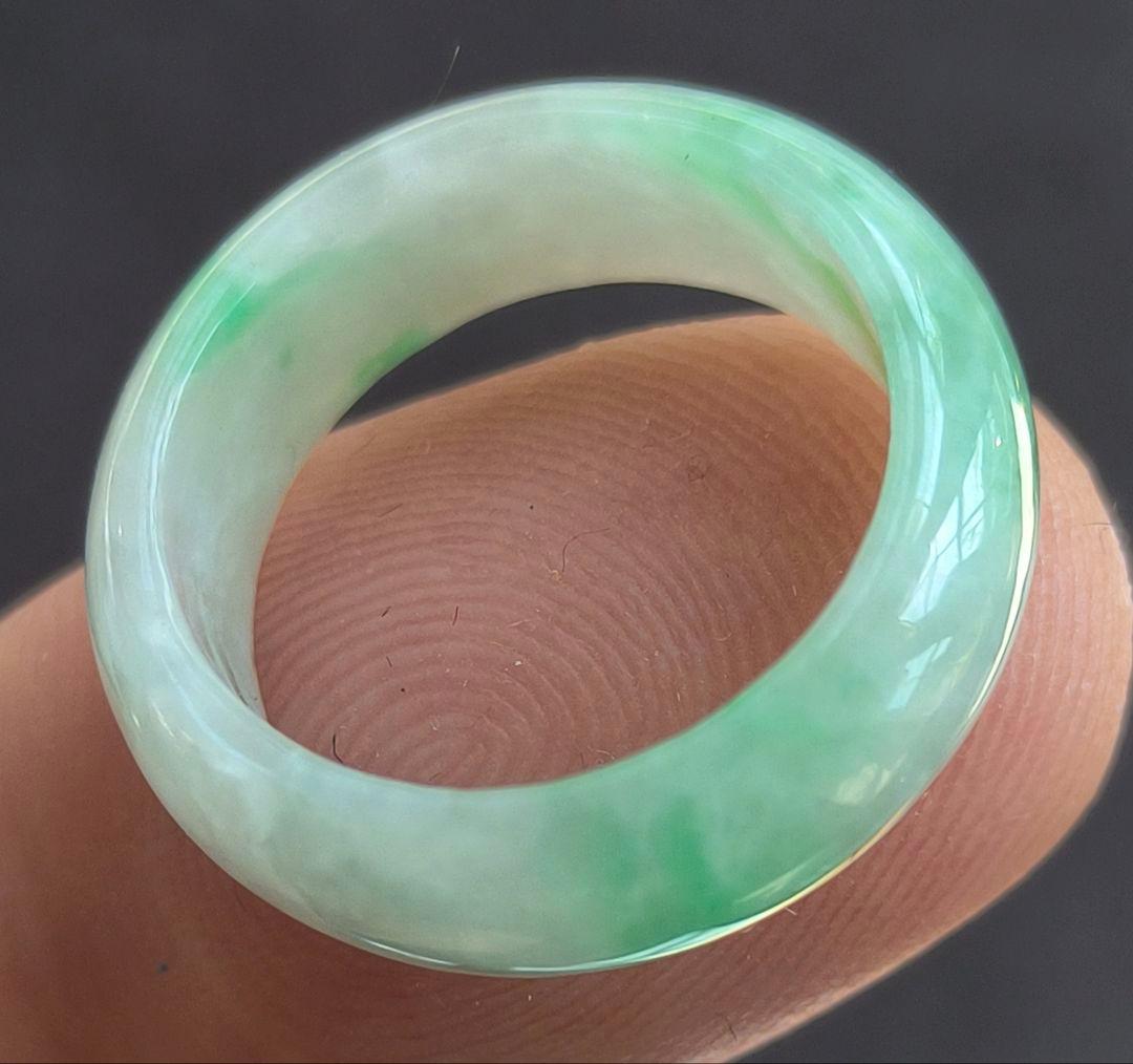 あ〜きゃん♬ 【日本鑑別書付】ミャンマー産本翡翠の貴妃バングルとリング2点