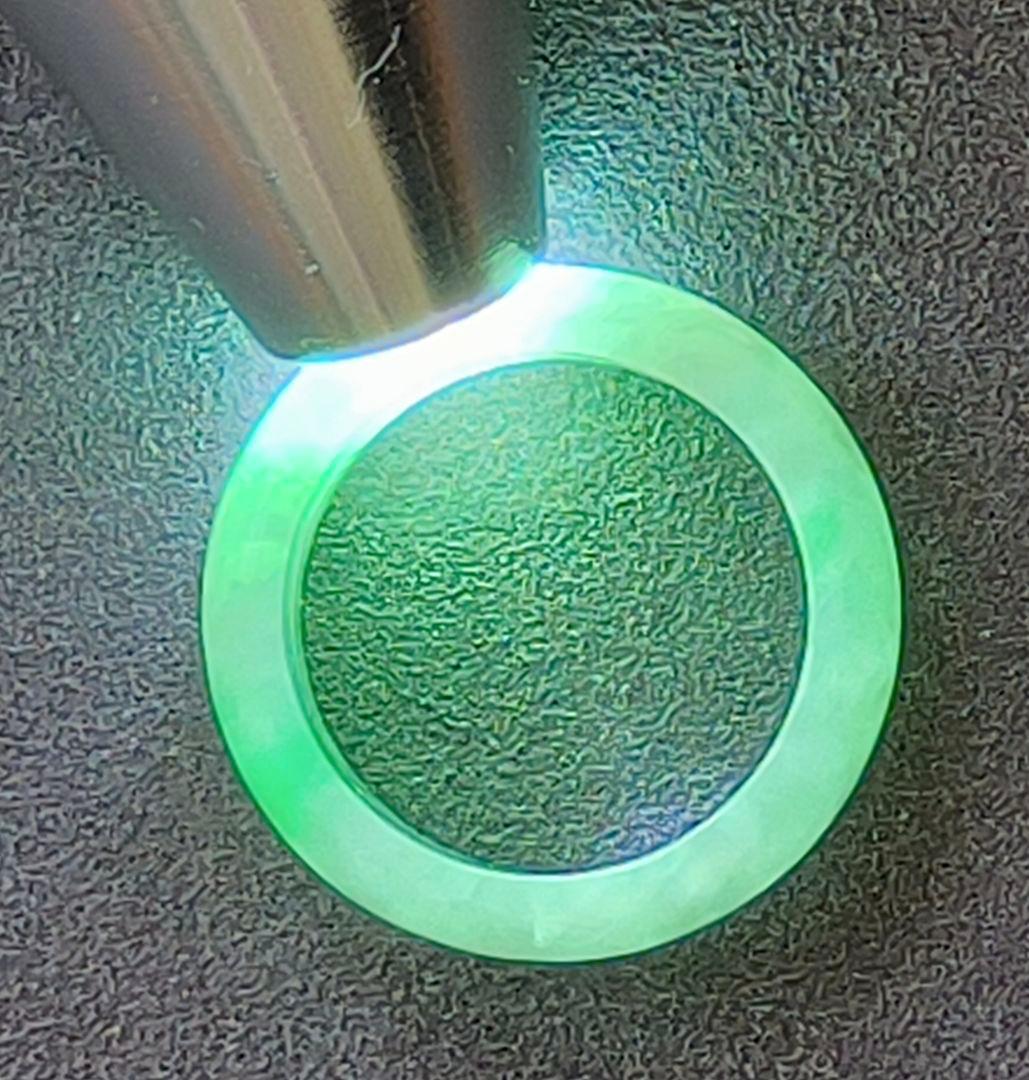 あ〜きゃん♬ 【日本鑑別書付】ミャンマー産本翡翠の貴妃バングルとリング2点