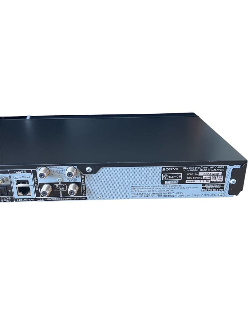 SONY BDZ-EW520 Blu-ray/DVD/HDDレコーダー