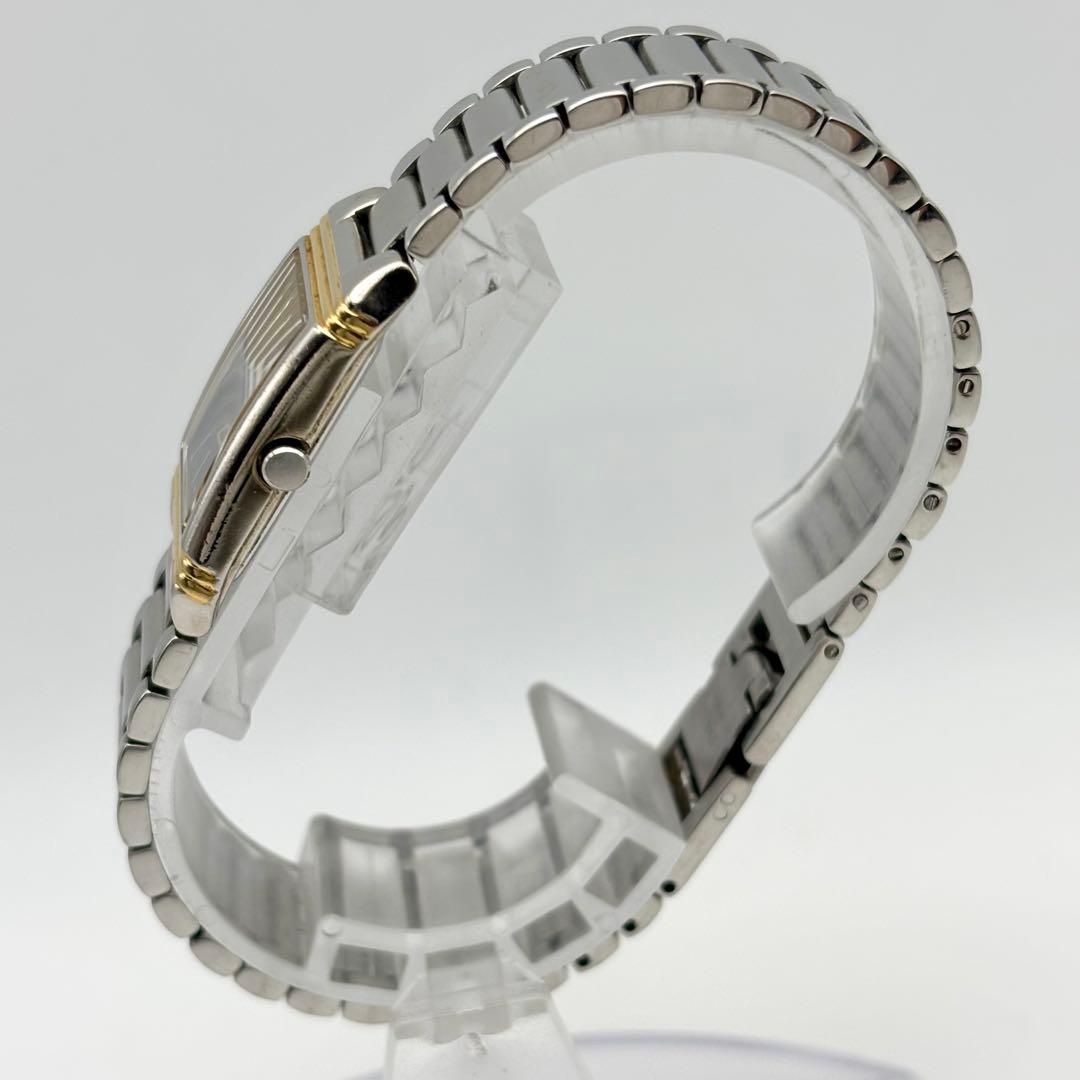 イヴサンローラン YSL ロゴ クオーツ 腕時計 レクタンギュラー コンビ