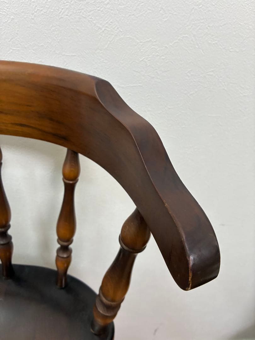 飛騨産業　キツツキマーク ハイチェア　カウンターチェア 回転椅子③