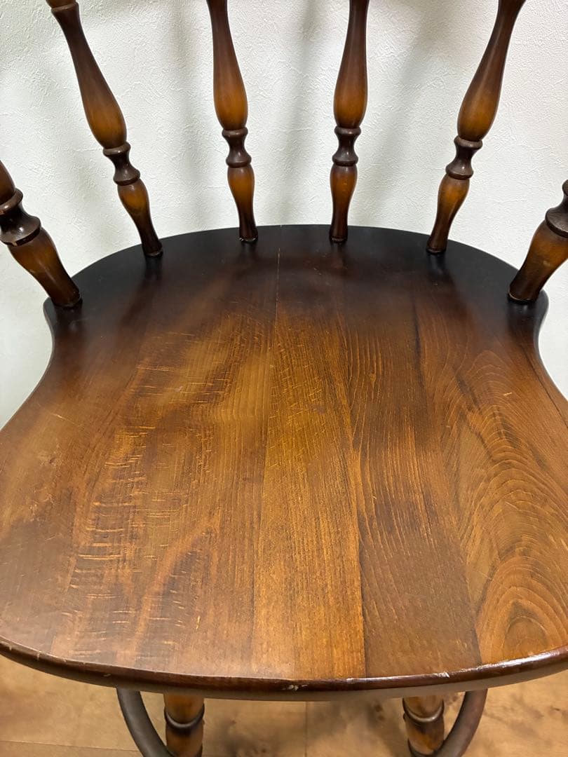 飛騨産業　キツツキマーク ハイチェア　カウンターチェア 回転椅子③