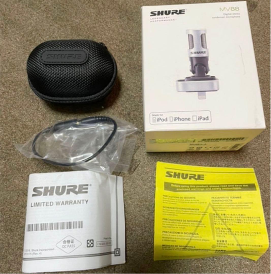 SHURE MV88 デジタルステレオコンデンサーマイク