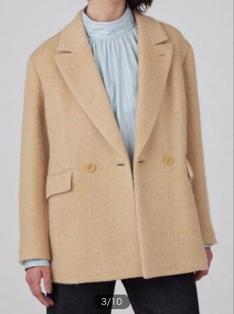 ⭐︎みこ12⭐︎美品⭐︎クリーニング済⭐︎モヘヤシャギー ダブルジャケット