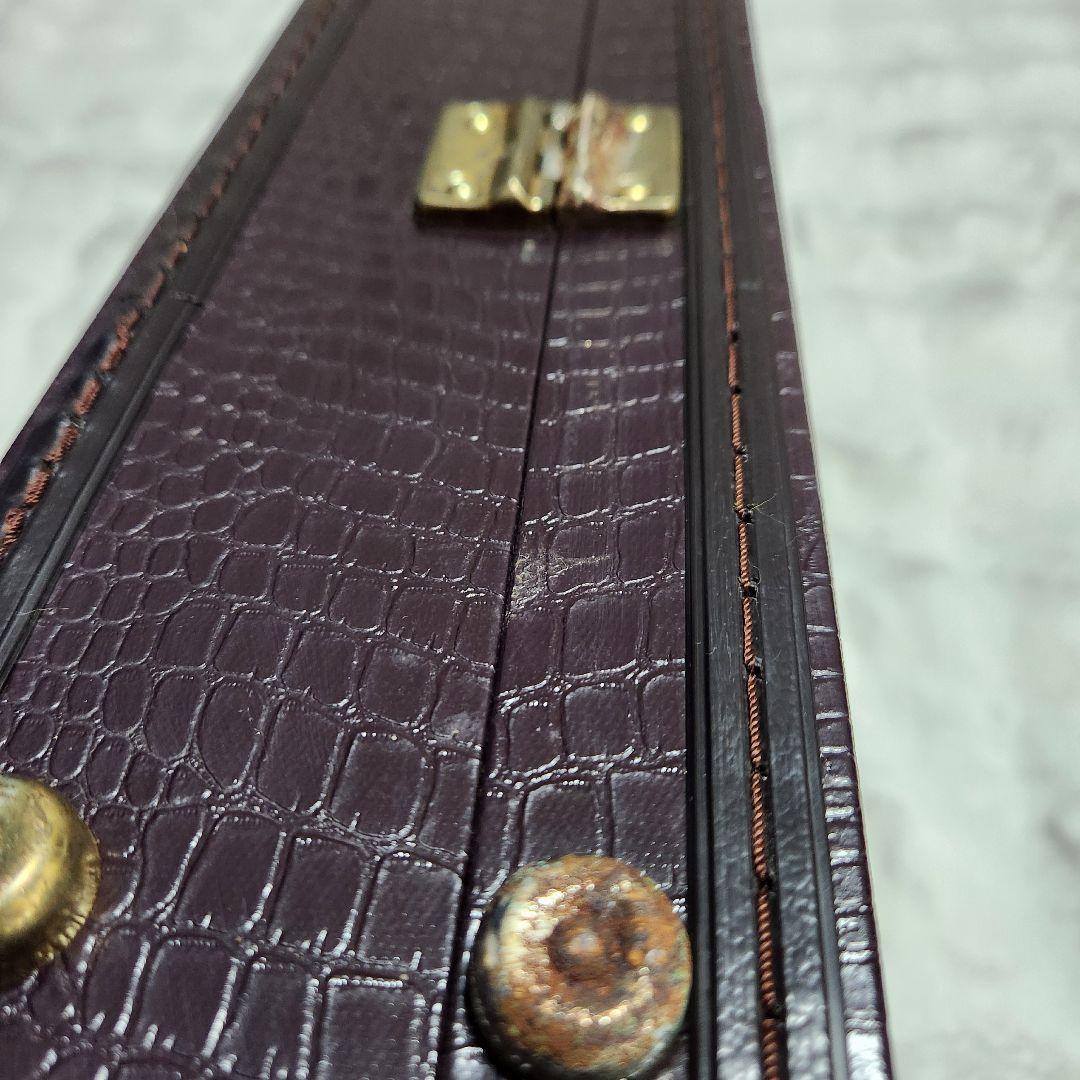 【美品】沖縄三線　守礼印　本蛇革　教本 バチ ムデ 弦 ケース　セット お得