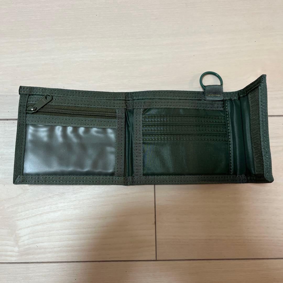 【美品】PORTER ポーター　カプセル　二つ折り財布　カーキ