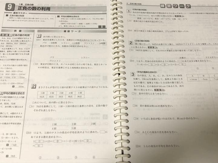 文部科学省指導要領準拠　中学生　中1 定期テスト対策　内申　問題集　参考書