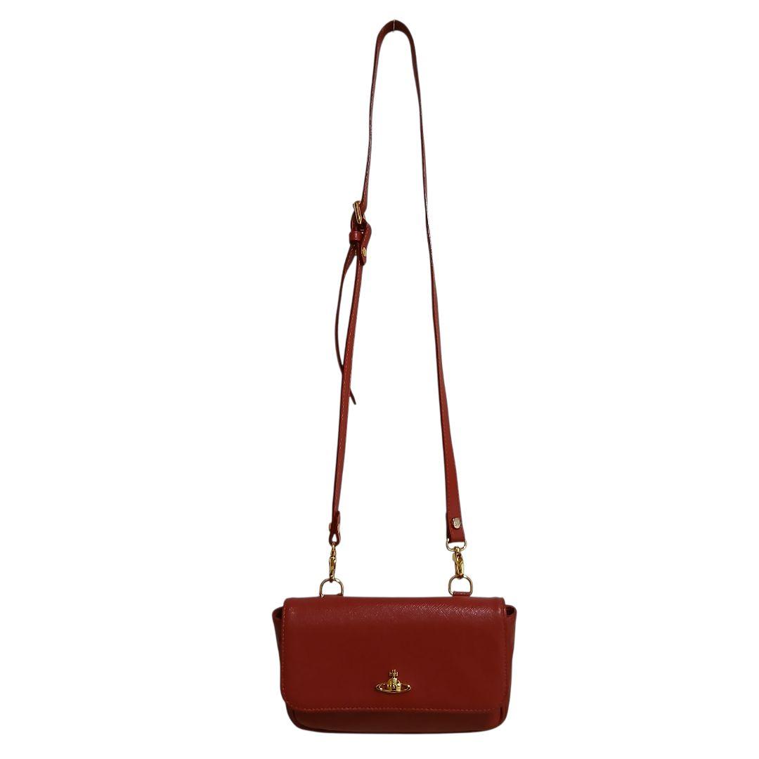 【Vivienne Westwood】オールレザー　ミニショルダーバッグ　レッド