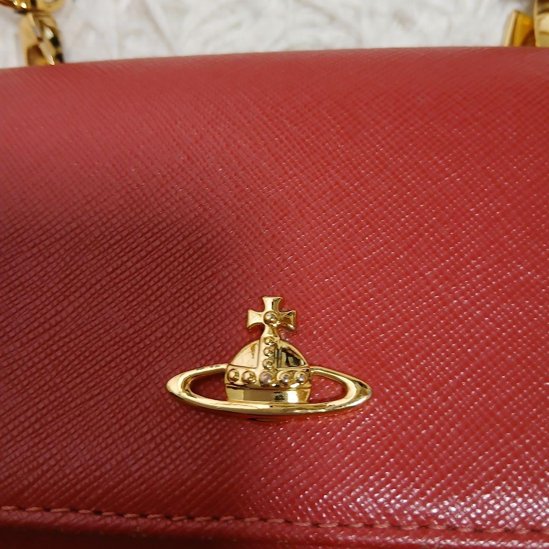 【Vivienne Westwood】オールレザー　ミニショルダーバッグ　レッド