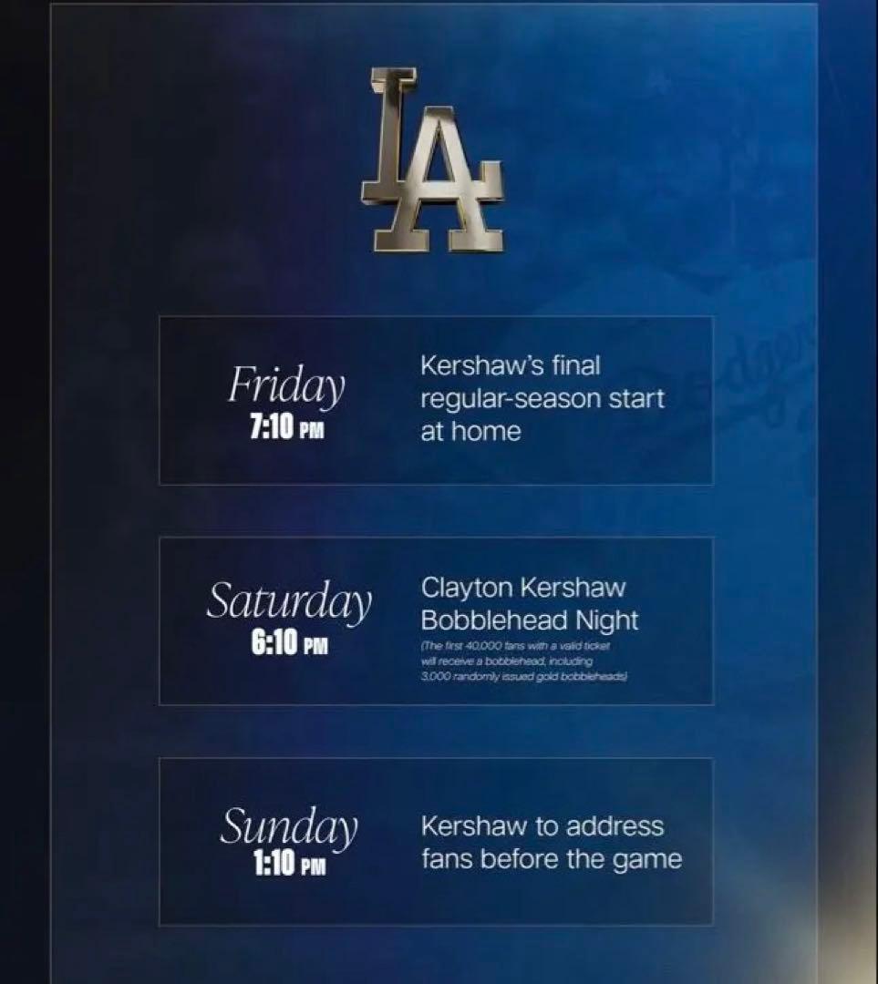 【ゴールド仕様】カーショー　3000奪三振記念ボブルヘッド