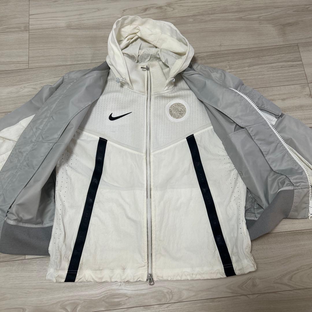 【格安】NIKE x sacai レイヤード ボンバージャケット