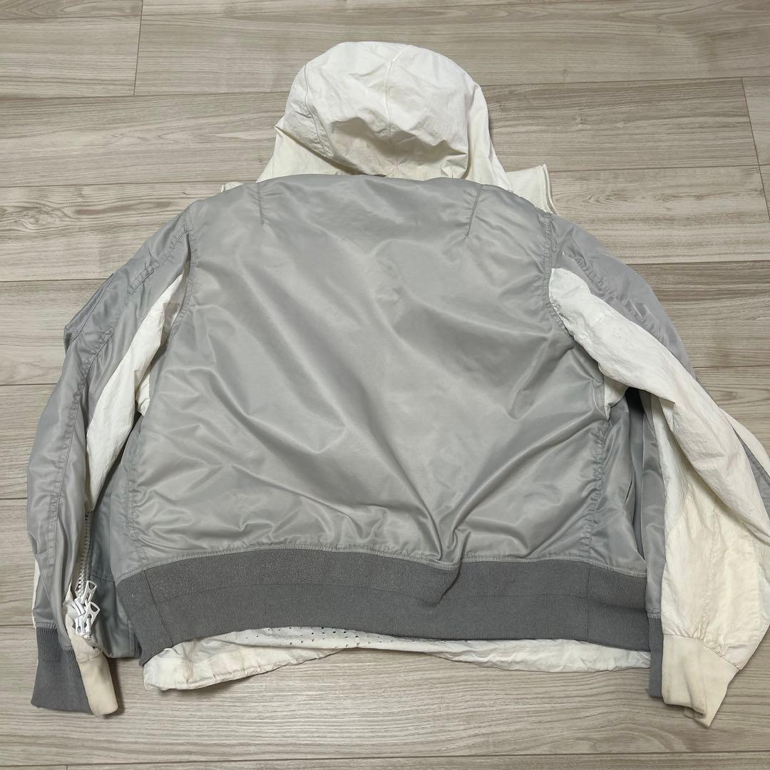 【格安】NIKE x sacai レイヤード ボンバージャケット
