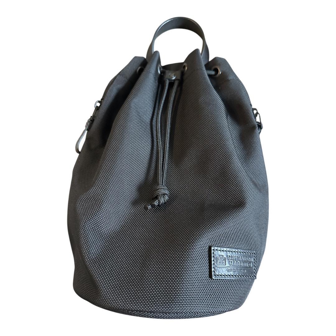 美品 カワニシカバン bov ボブ コーデュラ 巾着型 バッグ ボンサック