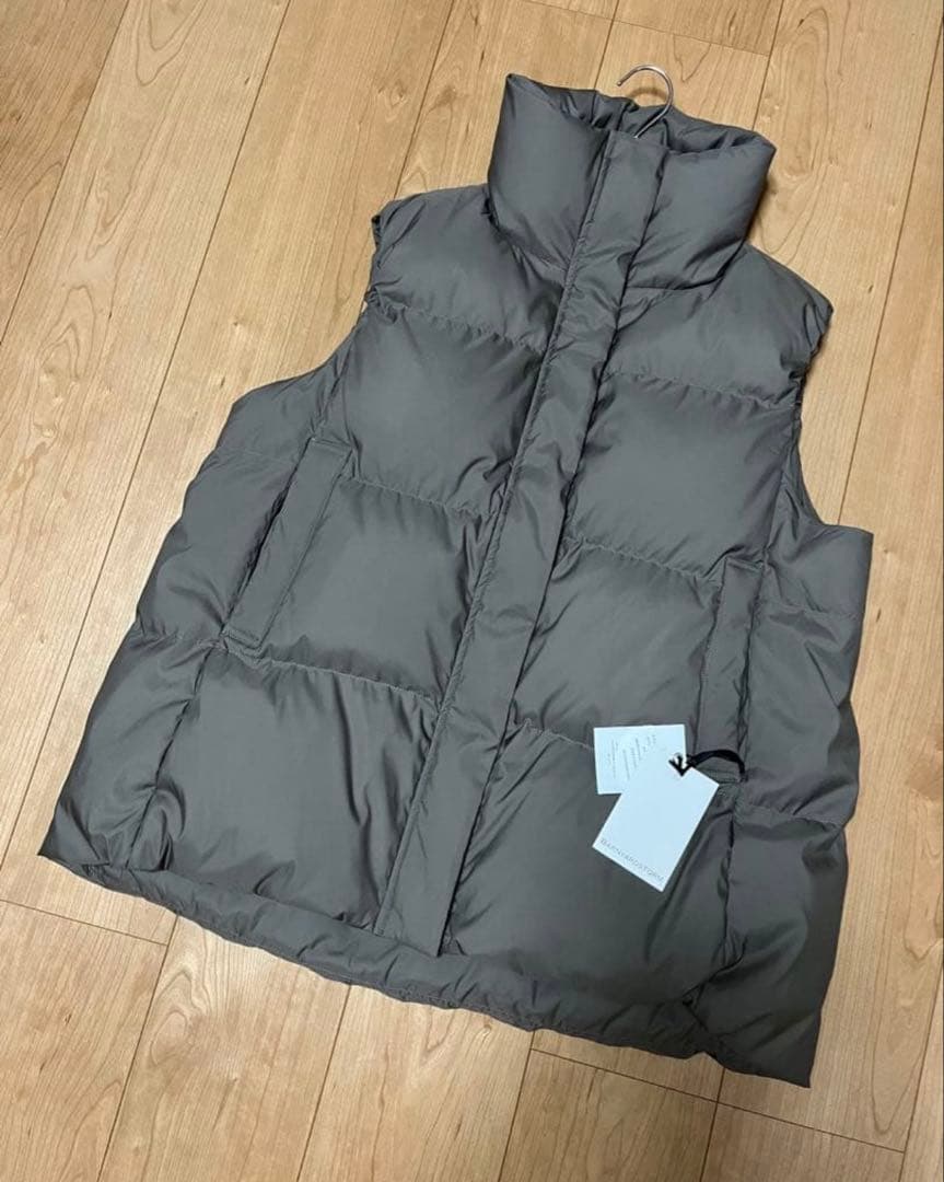 新品タグ付 BARNYARDSTORM テントダウンベスト モカ M