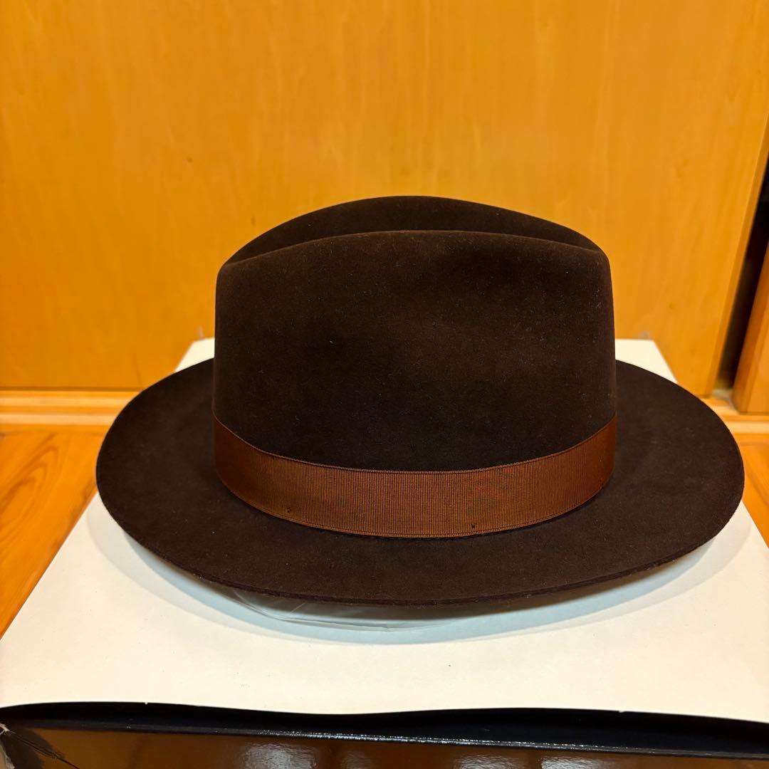 ボルサリーノ　フェルトハット ダークブラウン