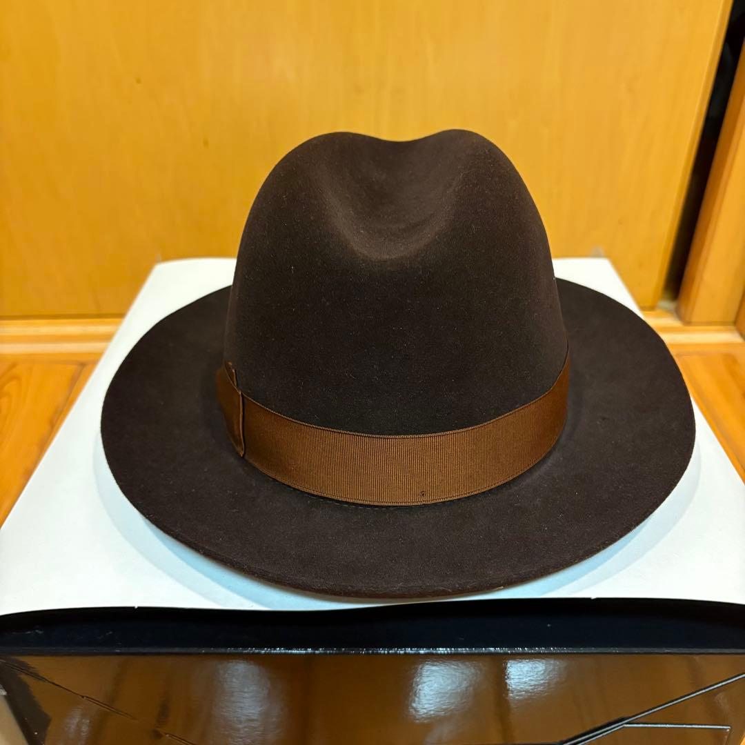 ボルサリーノ　フェルトハット ダークブラウン