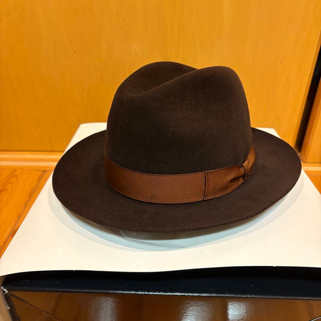 ボルサリーノ　フェルトハット ダークブラウン