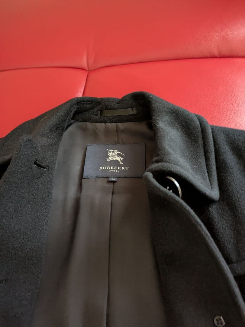 お値引き対応可　BURBERRY ブラック テーラーコート　 38