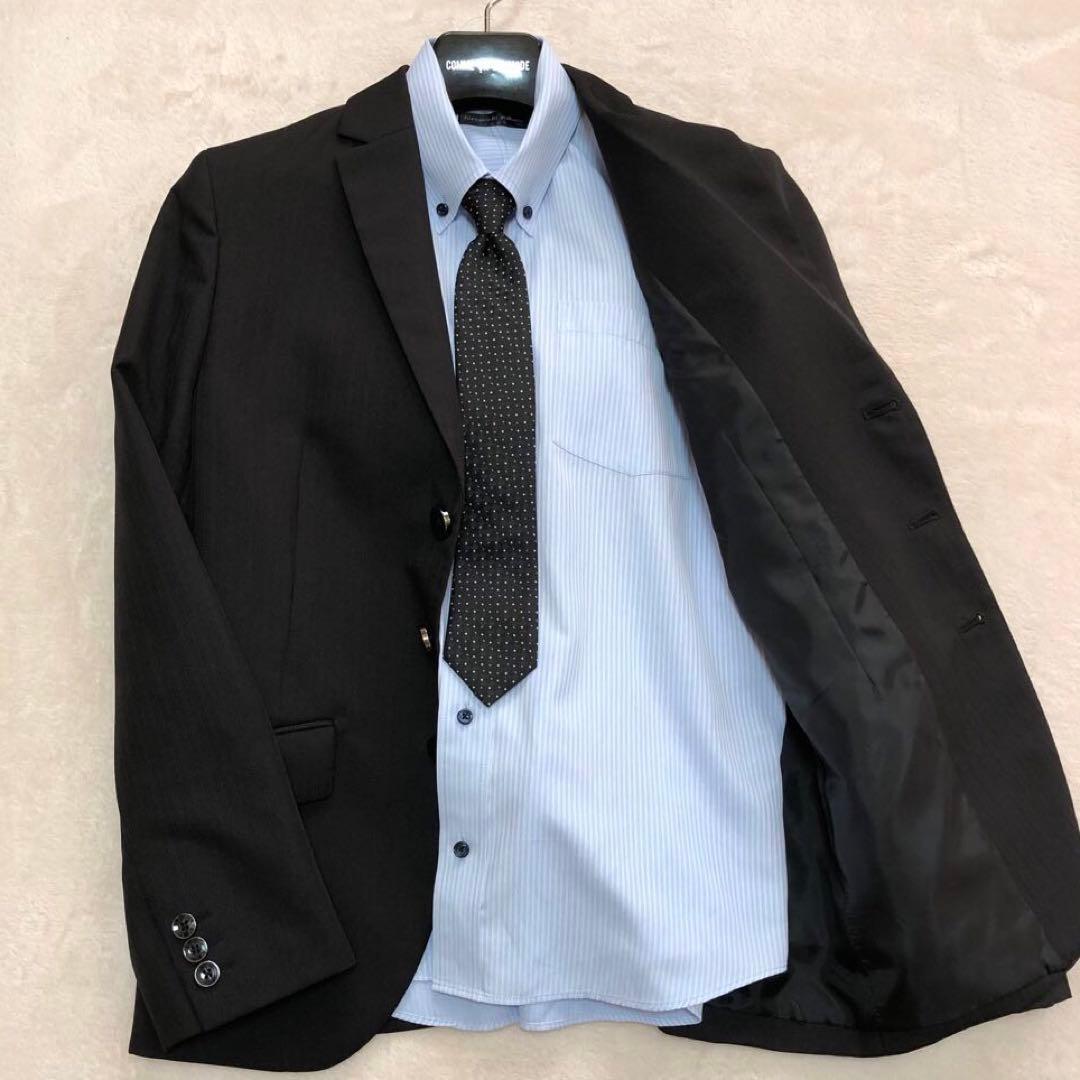 【極美品】ヒロミチナカノ フォーマルスーツ 160 卒業式 ブラック6点セット