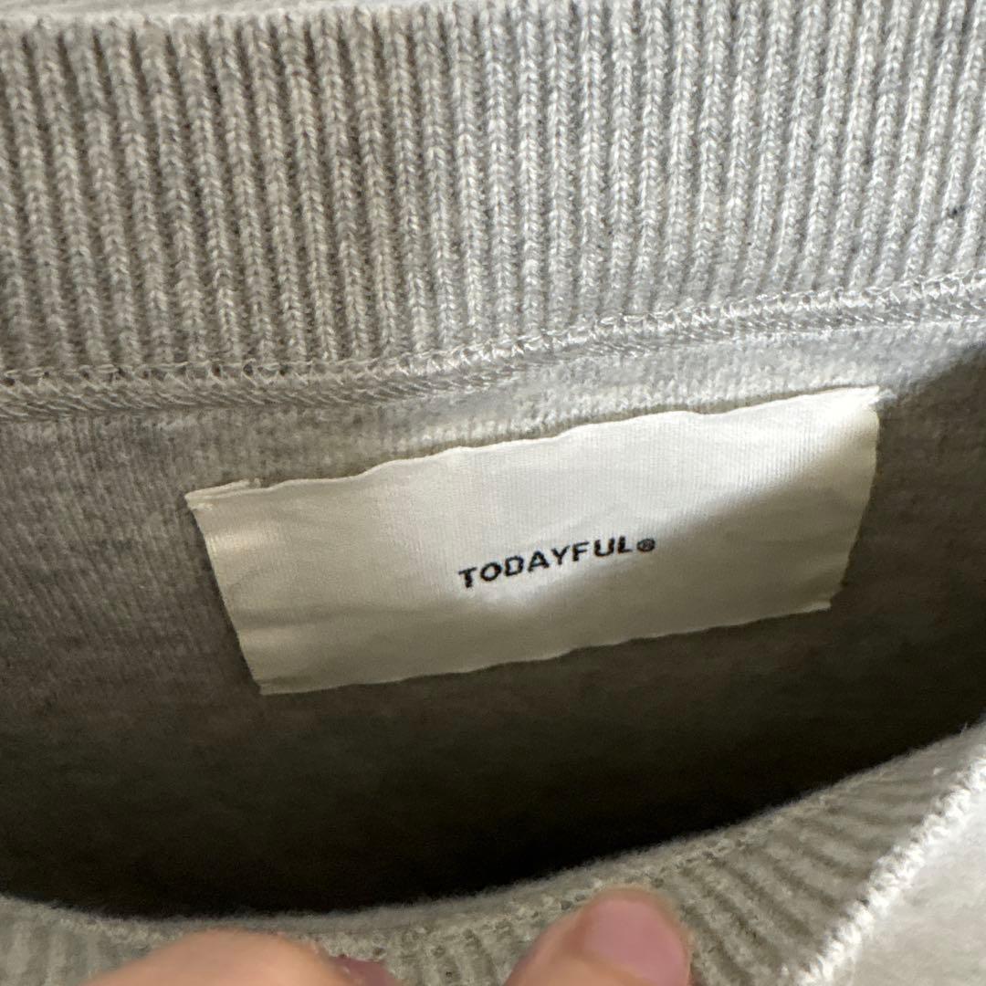 TODAYFUL クロップドニット　グレー