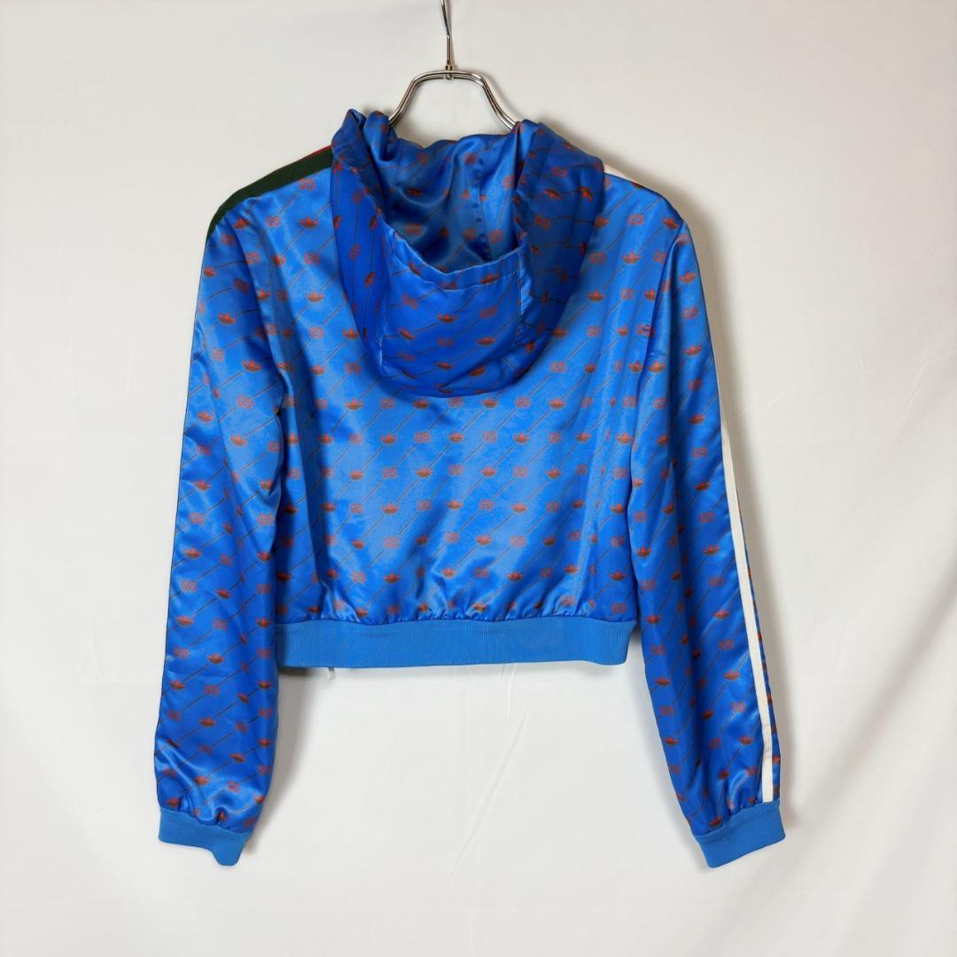 GUCCI adidas GG柄 トレフォイル ショート フード ブルゾン S