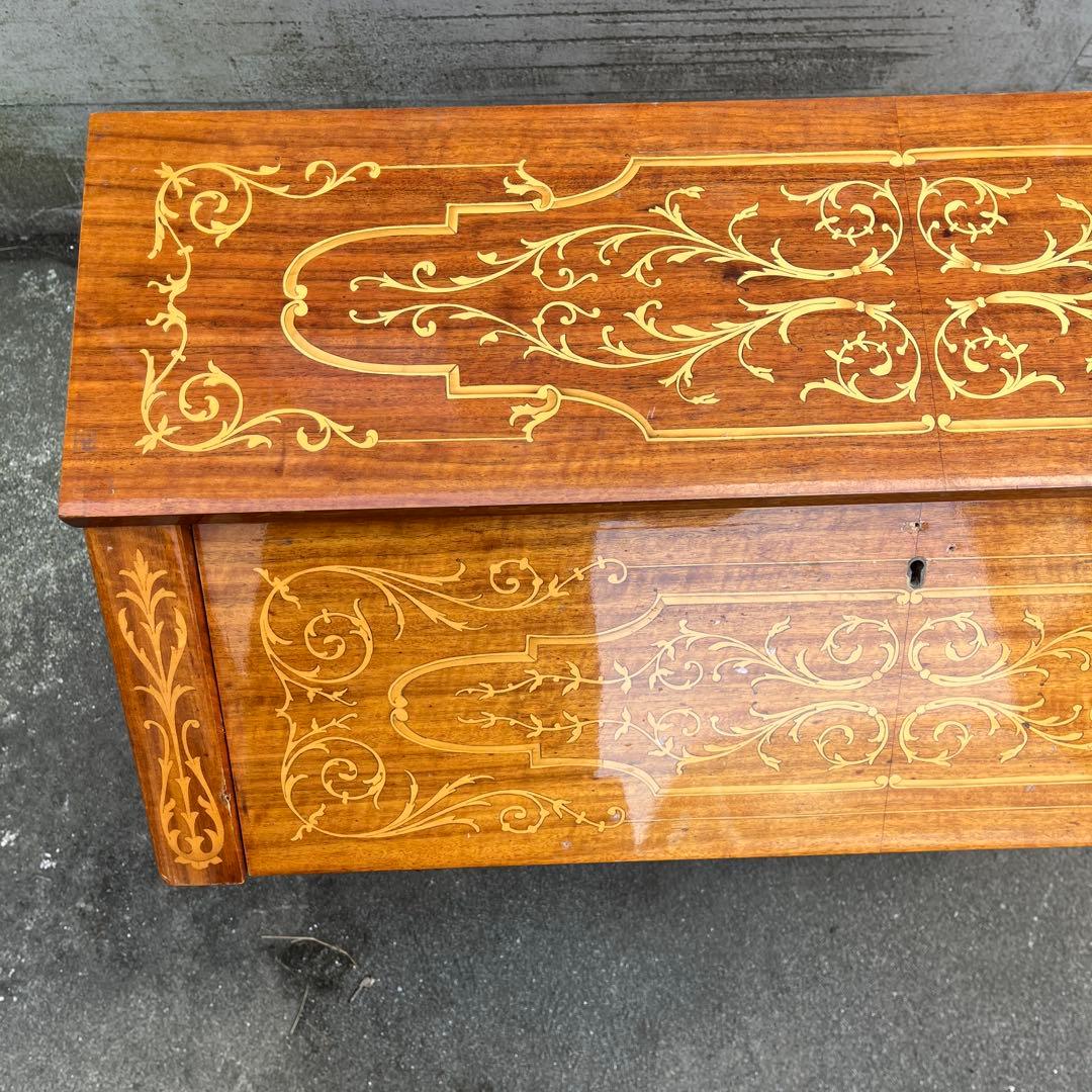 H*O様 【難あり】イタリア象嵌　レトロ ライティングビューロー デスク アンテ