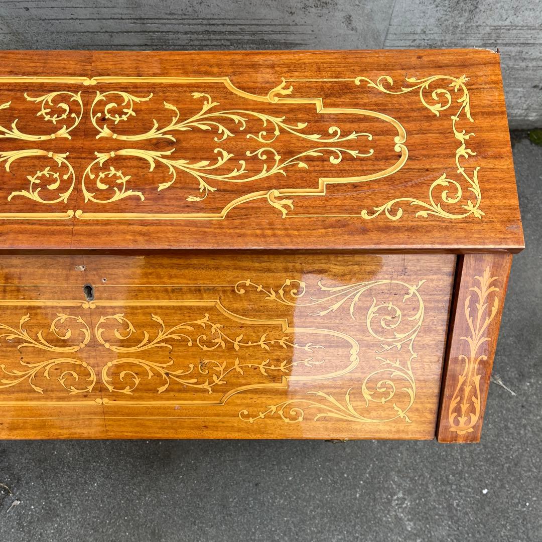 H*O様 【難あり】イタリア象嵌　レトロ ライティングビューロー デスク アンテ