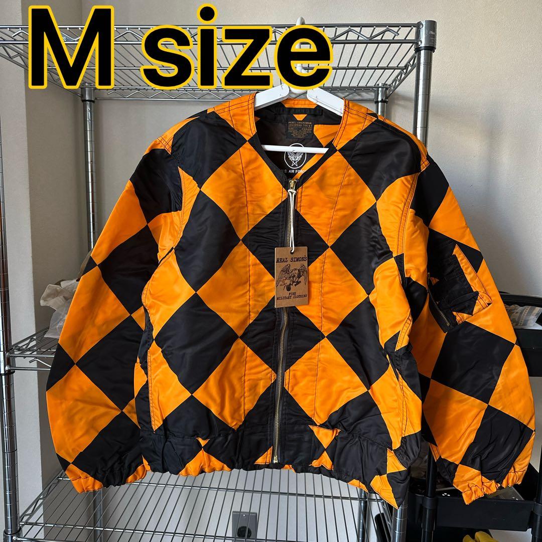 MサイズG-1 ラインクルーマンジャケット オレンジsimons