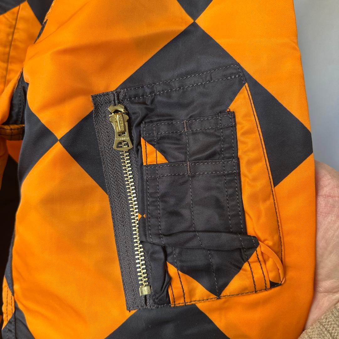 MサイズG-1 ラインクルーマンジャケット オレンジsimons