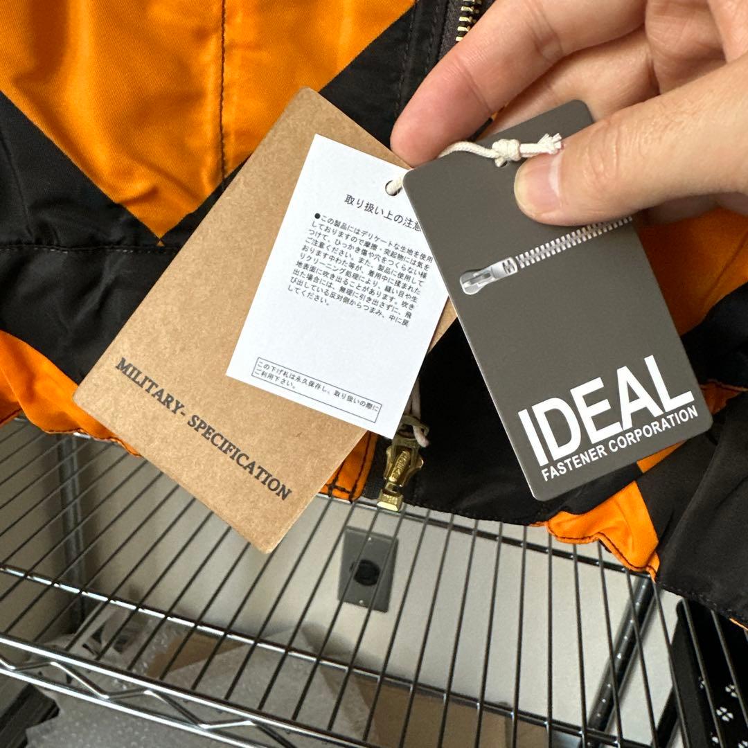 MサイズG-1 ラインクルーマンジャケット オレンジsimons