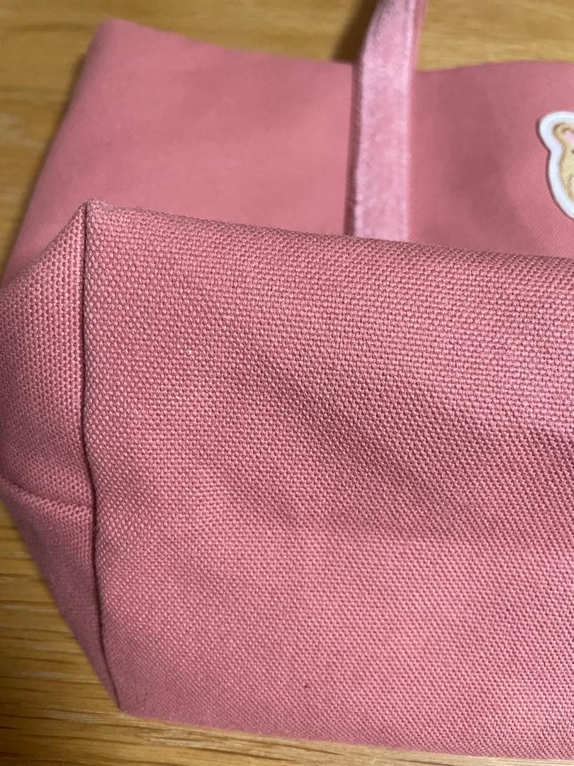 フェイラー　FEILER オールドテディワッペントートバッグ　Lサイズ ピンク