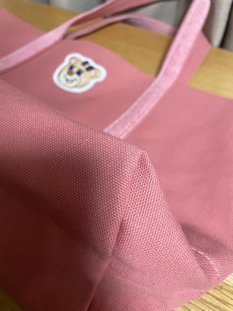 フェイラー　FEILER オールドテディワッペントートバッグ　Lサイズ ピンク