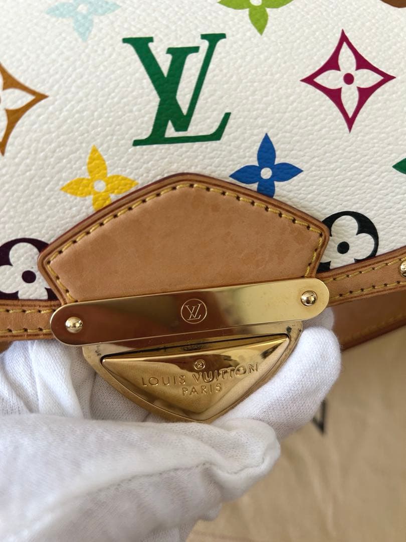 LOUISVUITTON ルイヴィトンバッグ ビバリーMMマルチカラーホワイト