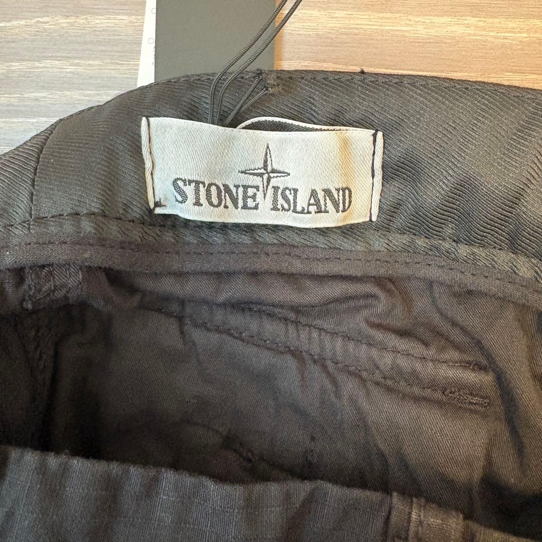 【未使用】ストーンアイランド リップストップ パンツ メンズ ブラック 32