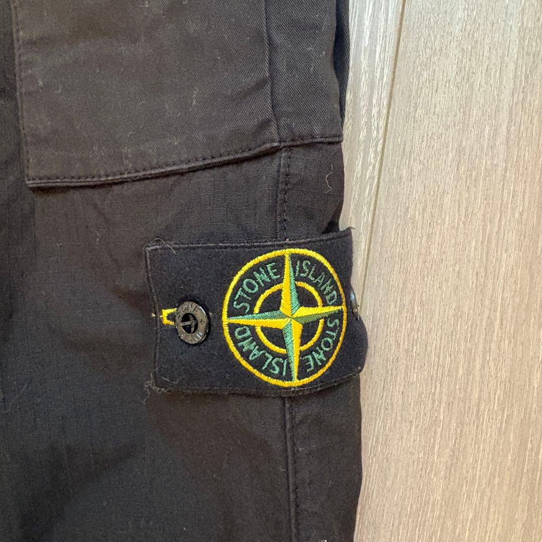 【未使用】ストーンアイランド リップストップ パンツ メンズ ブラック 32