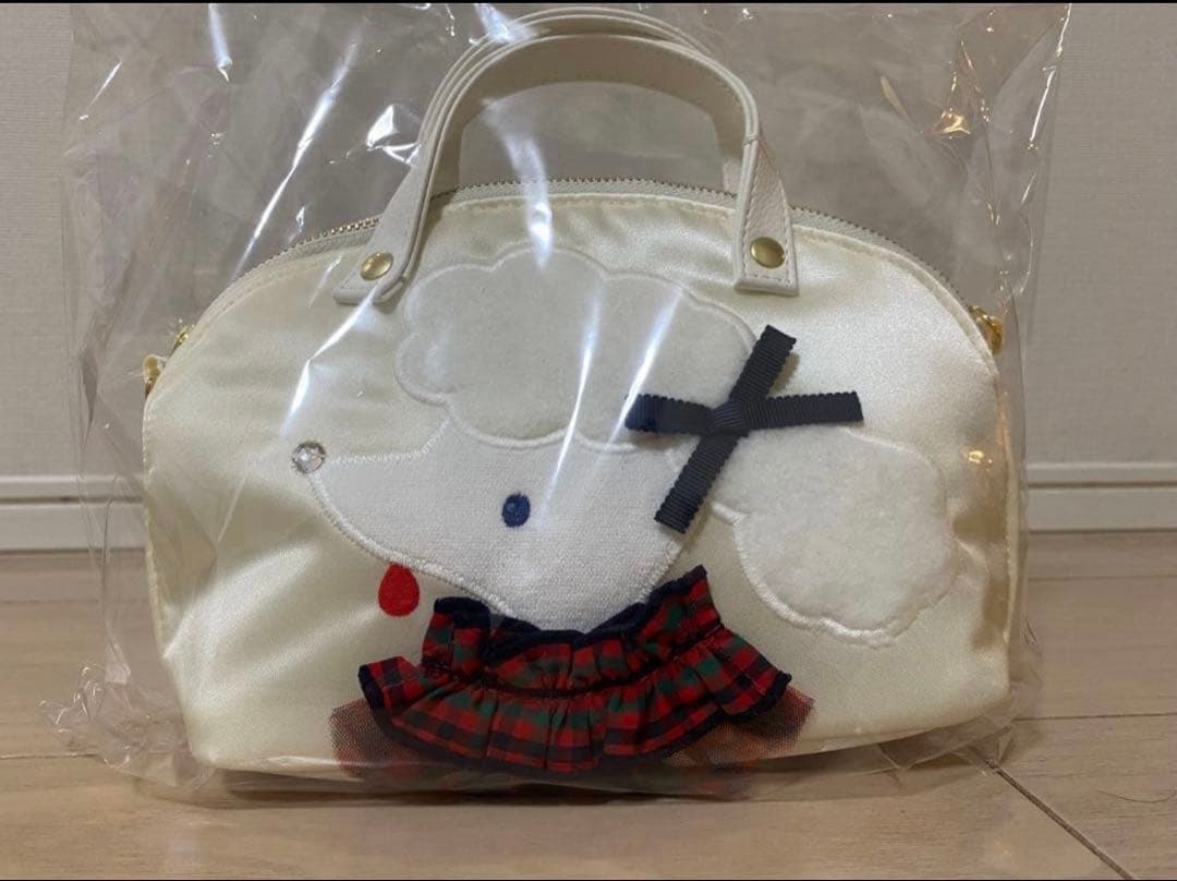 【未使用】familiar × Bibiy. プードル ミニバッグ　ホワイト