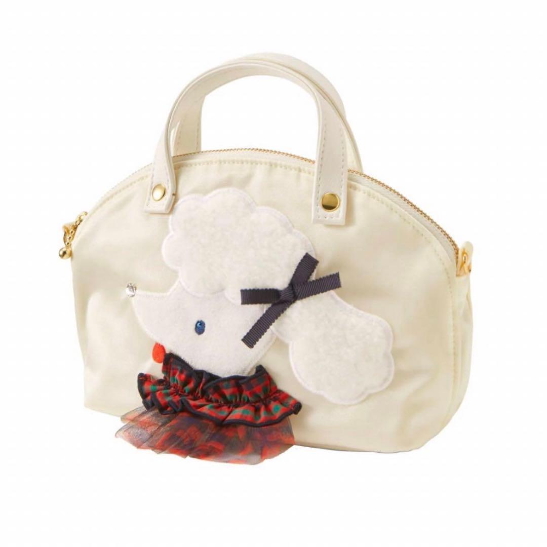 【未使用】familiar × Bibiy. プードル ミニバッグ　ホワイト