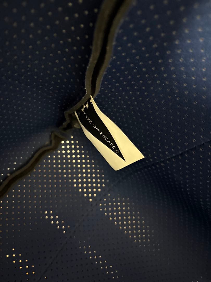 別注STATE OF ESCAPE ロンハーマン　トートバッグ大型　黒×ネイビー