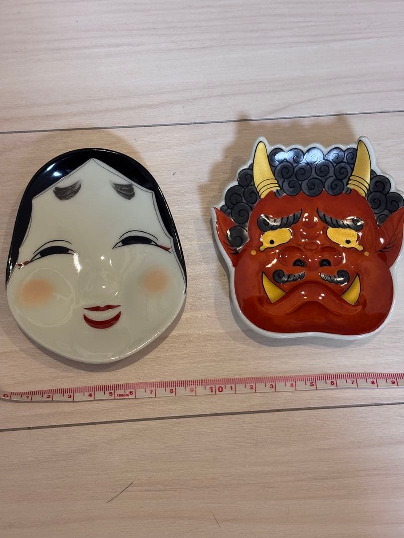 【monet3】有田焼　節分　幸楽窯　泣いた赤鬼　おふくさん