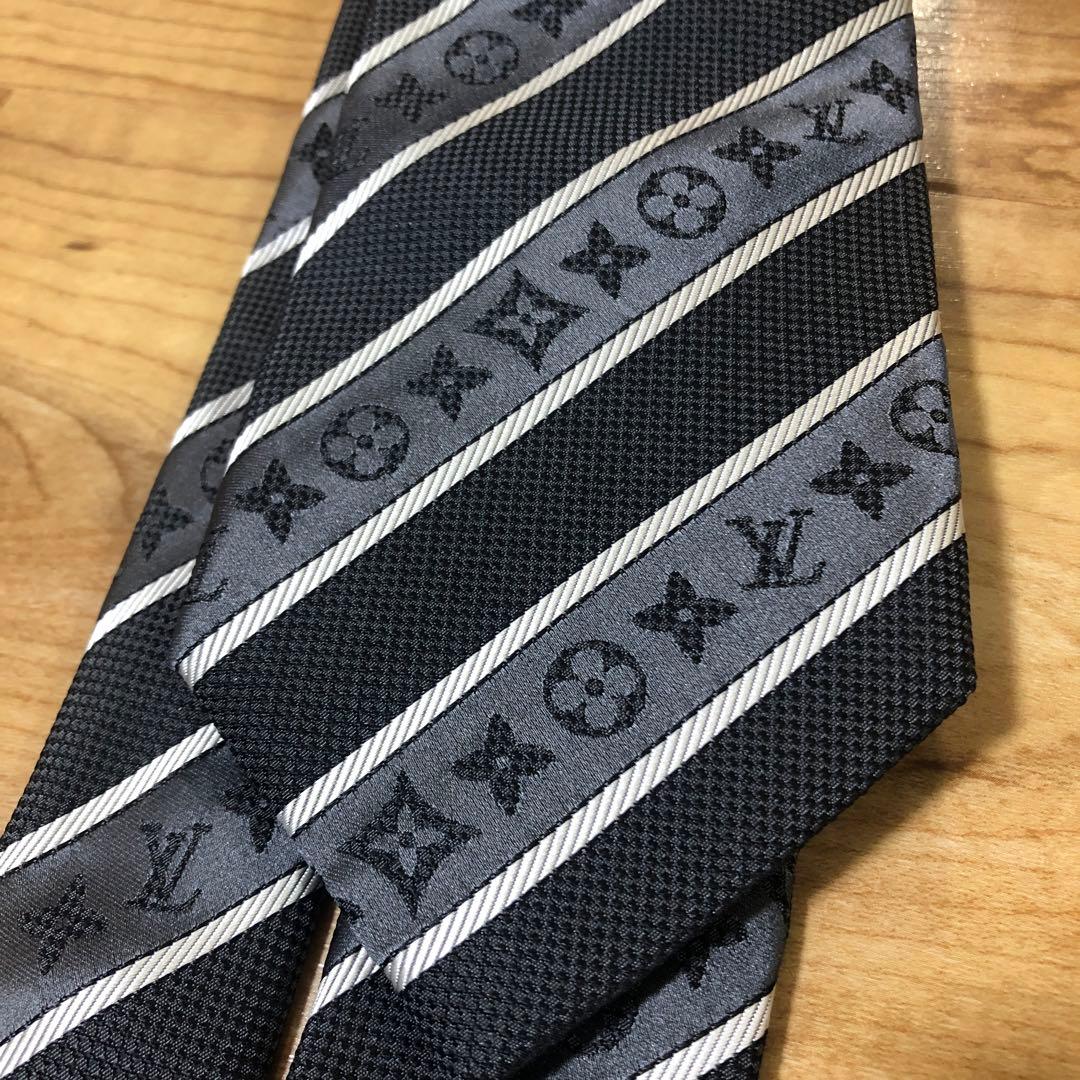 Louis Vuitton ネクタイ ブラック モノグラム