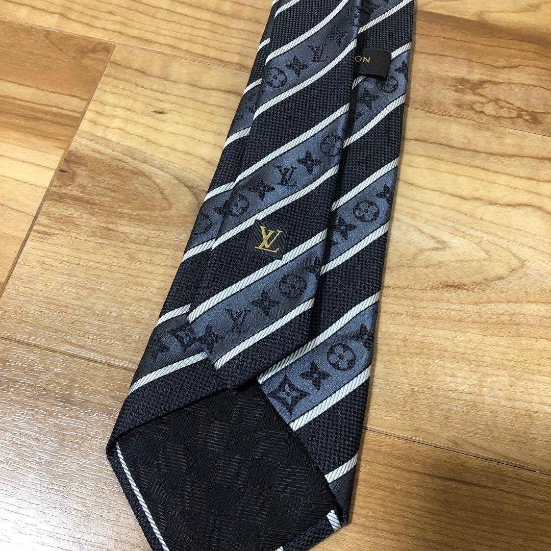 Louis Vuitton ネクタイ ブラック モノグラム