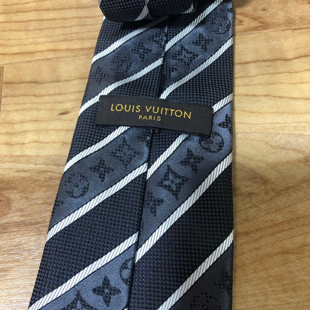 Louis Vuitton ネクタイ ブラック モノグラム