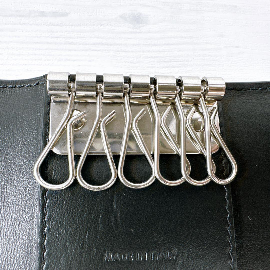 CELINE セリーヌ 6連 レザー キーケース クロコダイル型押しカーフスキン