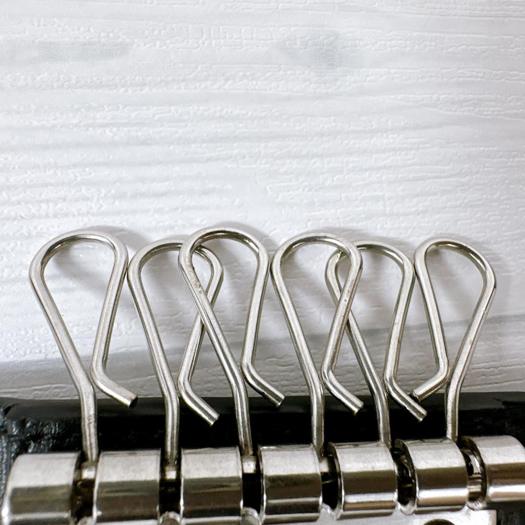 CELINE セリーヌ 6連 レザー キーケース クロコダイル型押しカーフスキン