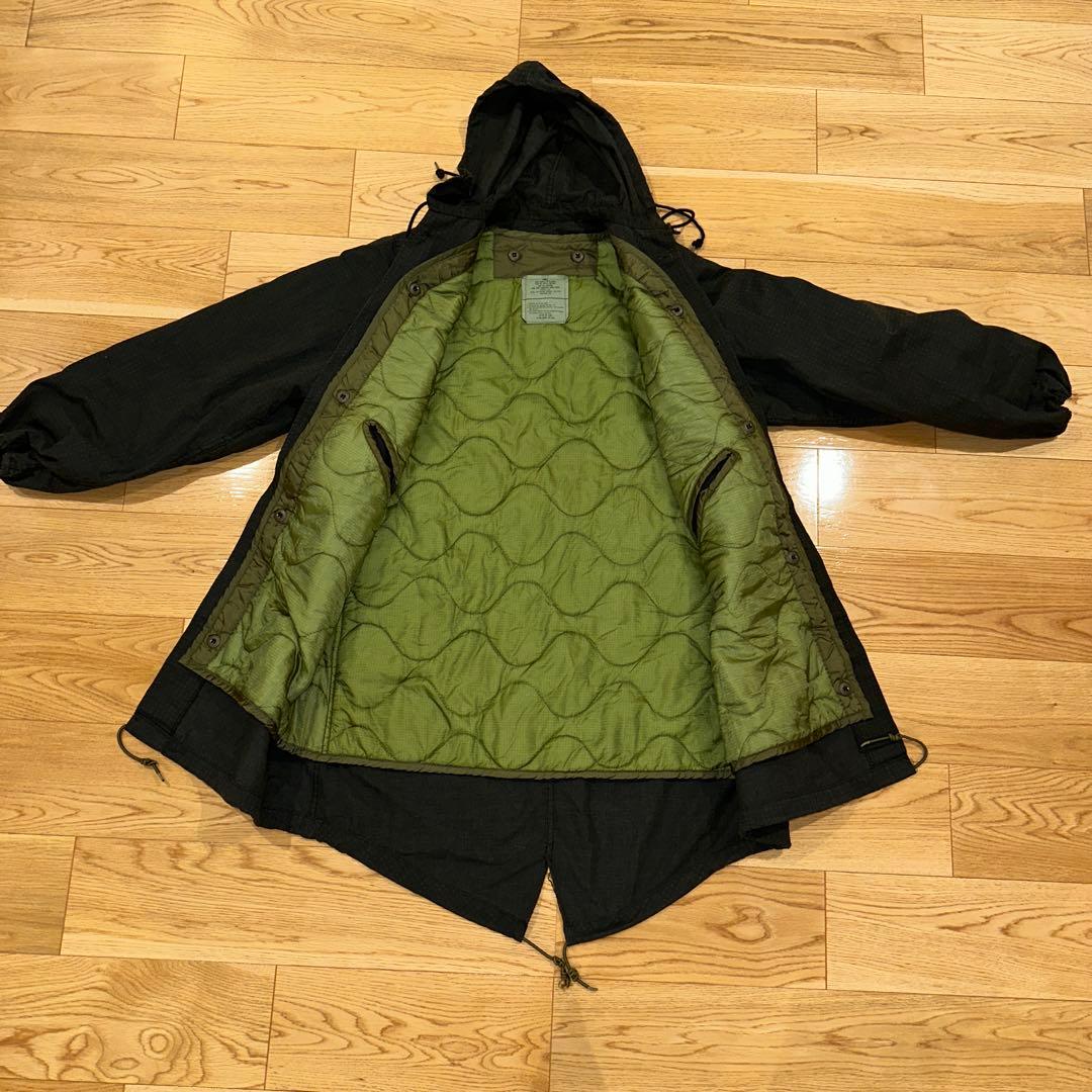 米軍実物 ナイトカモパーカー 後染め キルティングライナー付き Medium